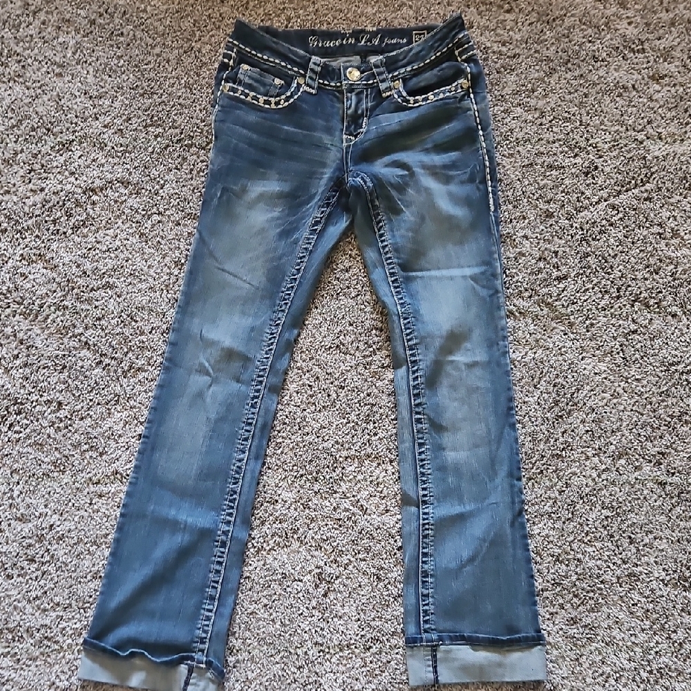 Cuffed Women's Blue Jeans